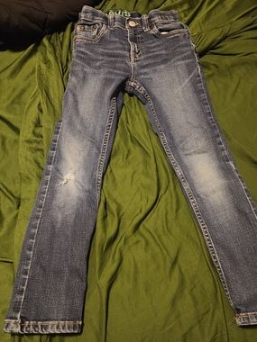 Levi's Girls Blue Faded Distressed Jeans